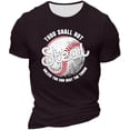 thumbnail image 2 of Menu2019s T-Shirt Décontracté à Manches Courtes avec Design Thème Baseball pour Confort et Usage Quotidien, 2 of 4