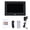 Black, variant on Riousery 7-Inch Digital Photo Frame, 1024x600 HD Display, Music and Video Player, Alarm Clock, Includes Remote Control and Bracket, Black (UK Plug)