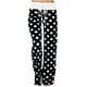 Pantalons Dégagement Pyjama Décontracté Confortable Pyjama Imprimé Floral Cordon Salon Pantalon Jambe Large Noir M – image 2 sur 8