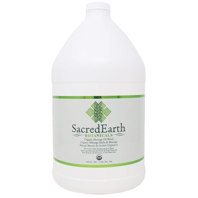 Aceite de masaje Sacred Earth Botanicals Organic 3.78 L sin perfume