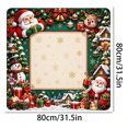 thumbnail image 3 of Christmas Mahjong Mat With Bag, 31.5"X31.5", Anti Slip Noise Reducing Mahjong Mat With Bag For Mahjong, Poker, Board Games; Mahjong Accessories For Christmas Nights, Parties, And Family Gatherings, 3 of 5