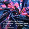 thumbnail image 6 of Simpkeely Blacklight Skull Tapestry, The Kissing Lovers Tapestry UV Reactive Trippy Psychedelic Neon Tapestries Glow in the Dark Party Backdrop, Skeleton Wall Art for Bedroom – 59.1” x 80”, 6 of 8