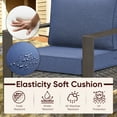 thumbnail image 5 of Bellefurn Patio Chairs Set of 2 with Ottoman,Wicker Outdoor Furniture Chairs Set Rattan High-Back Outdoor Chairs with Cushions for Porch,Deck,Balcony,Garden, 5 of 7