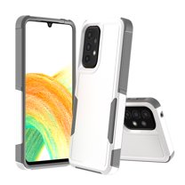 NIFFPD Samsung A33 5G Case, Galaxy A33 5G Case, Shockproof Drop protection Cover Phone Case for Samsung Galaxy A33 5G White&Gray