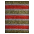 thumbnail image 2 of Rugsotic Carpets Hand Knotted Wool Area Rug 5'x8' Green Blue Contemporary Rectangle Indoor Rug for Living Room, Bedroom Antimicrobial L00212, 2 of 5