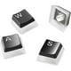 thumbnail image 2 of Keycaps SteelSeries PRISMCAPS Double Shot Pudding, color negro, 2 of 8