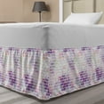 thumbnail image 1 of Wall Bed Skirt, Vector Illustration of Graffiti Brick Wall Pattern Design Street Artwork, Elastic Bedskirt Dust Ruffle Wrap Around for Bedding Decor, 4 Sizes, Violet and Lavender, by Ambesonne, 1 of 2