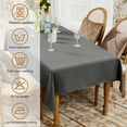 thumbnail image 6 of BALCONY & FALCON Rectangle Tablecloth Washable Waterproof Tablecloth Decoration, Basalt Gray, 55" x 71", 6 of 7