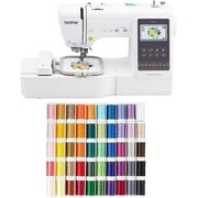 Brother SE700 Sewing and Embroidery Machine with Wireless LAN, 4" x 4" Hoop Area, 3.7" Touchscreen, SA650 Designio 50-Color Thread Set