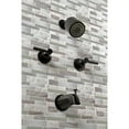 thumbnail image 3 of Kingston Brass KBX8140DKL Kaiser Two-Handle Tub and Shower Faucet, Matte Black, 3 of 5