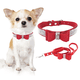 thumbnail image 4 of Collar de perro con pajarita, collar suave deslumbrante con cristales de piedras preciosas de imitación, adecuado para perros con, 4 of 6
