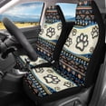 thumbnail image 2 of Yuyamidu Dog Paw Car Seat Covers Front Seats Only 2 PCS Set Aztec Southwest Vehicle Seat Covers for Most Cars SUV Sedan Truck, 2 of 7