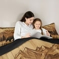 thumbnail image 5 of jejeloiu Wild Bear Queen Comforter Set,Rustic Farmhouse Bedding Sets,Brown Bohemian Flowers Bedding Comforter Set For Boys Kids,Ultra Soft Home Decor Reversible,3-Piece, 5 of 8