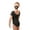 Black, variant on Girls Short Sleeve Leotard , BLK, Intermediate