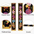 thumbnail image 2 of Couplet Sugar Skull Wall Hanging Sign Decorative Creative Mexican Dead Day Holiday Party Decorations, 2 of 5