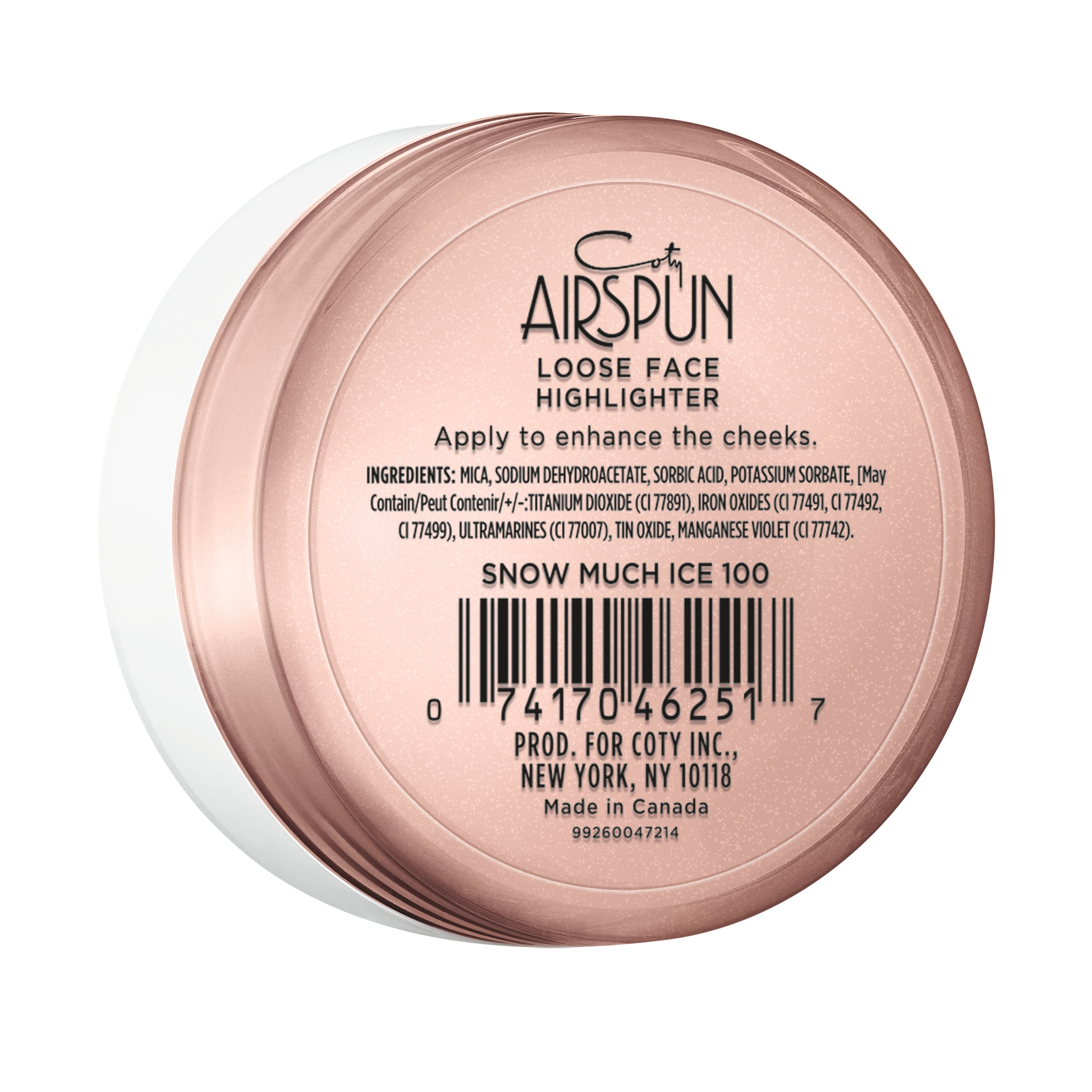 Coty Airspun Loose Face Highlighter, Snow Much Ice, 0.31 oz