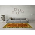 thumbnail image 3 of Ahgly Company Indoor Rectangle Oriental Yellow Traditional Area Rugs, 7' x 9', 3 of 4