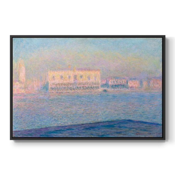 Vintage Landscape-CLVI By Wexford Home Framed in Black Wood Gallery Wrapped Canvas 17 in. x 25 in.