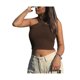 thumbnail image 1 of Camisola de punto para mujer VISgogo, camiseta sin mangas con cuello colgante cruzado de Color sólido de estilo informal para mujer, camiseta Base delgada VISgogo moda, 1 of 9