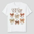 thumbnail image 2 of God Says You Are Shirt, Vintage Bow Shirt, Christian Religious Tee Men's And Women's Graphic Tee 100% Cotton by TBun, Full Sizes S-5XL, 2 of 5