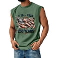thumbnail image 2 of Youpwaven Men's USA 250th Anniversary Tank Top, Waving American Flag & Stars Graphic Muscle Shirt, Independence Day 1776-2026 Patriotic Sleeveless Tee S-3XL, 2 of 4