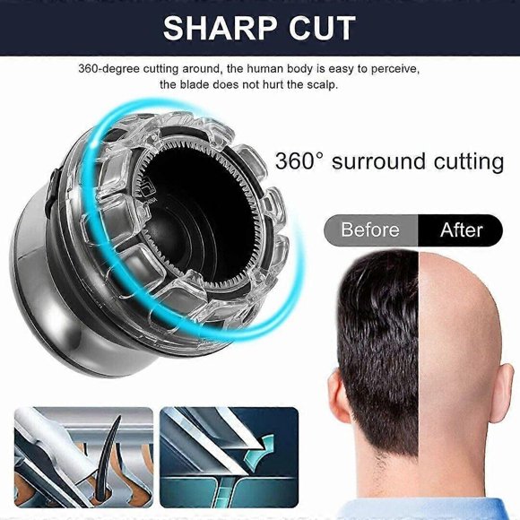 Electric Shaver Portable Hair Clippers Bald Head Beard Shaving Machine compatible Men_Perfect Gift