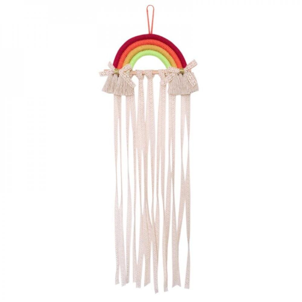 Porte-Barrettes Organisateur 16 Crochets - Support Rangement Accessoires Cheveux, Bois Et Métal | Pour Salle De Bain, Chambre