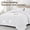 White, variant on 3 Pieces Queen Size Comforter Set, All Season Lightweight Breathable Bedding Set with 1 Down Alternative Comforter and 2 Pillowcases, Light Grey
