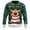 D-Green479, variant on Christmas Reindeer Print Knit Sweater Mens Loose Fit Long Sleeve Crewneck Holiday Knitting Pullover Xmas Festive Comfort Jumper Tops