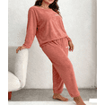 thumbnail image 3 of Maean Womens Plus Size Fleece Pajamas Sets Sherpa Fuzzy Soft Warm Fuzzy Pjs Winter 2 Piece Flannel Loungewear, 3 of 7