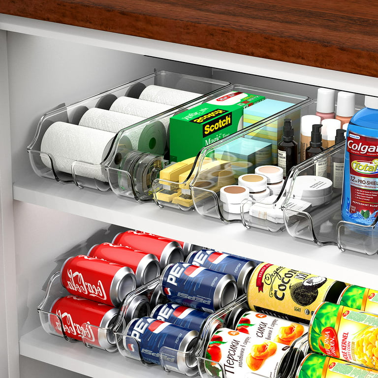 SimpleHouseware Can Dispense Refrigerator Organizer Storage,Clear 