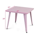 thumbnail image 2 of Costway 27'' Kids Steel Square Table Child Play Learn Activity Table In/Outdoor, 2 of 9