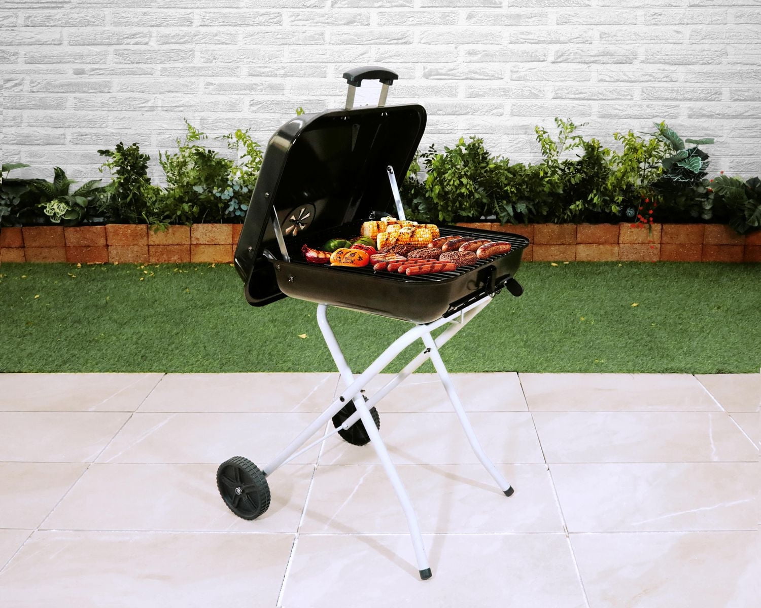 Expert Grill 17.5" Free Standing Foldable Charcoal BBQ Grill, Black, CBC2405W-C