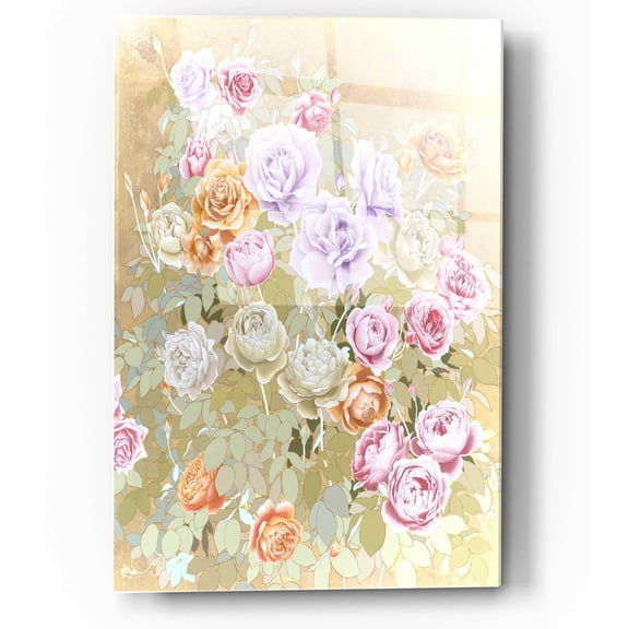 Epic Graffiti 'Rose Scent' by Zigen Tanabe, Acrylic Glass Wall Art, 12"x16"