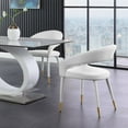 thumbnail image 4 of Meridian Furniture Destiny Cream Velvet Dining Chair, 4 of 8