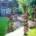 thumbnail image 2 of S-HOME Garden Arch 55.00” x 94.50” Black Iron Trellis, 2 of 7