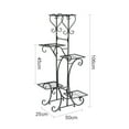 thumbnail image 3 of 5 Tier Metal Plant Stand Indoor Outdoor, Upgraded Tall Iron Spiral Corner Plant Shelf- Tiered Storage Flower Pot Holder Display Organizer for Balconies, Living Rooms, Courtyards, Gardens, Black, 3 of 3