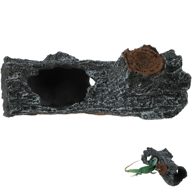Shisuyan Terrarium Grotte pour Reptiles Résistant à l'Usure Décor de Coffre de Reptiles