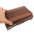 thumbnail image 4 of Mobutofu 1Pcs Rectangular Wood Flower Pot Stool for Home Users 7.58X4.64X2.36in, 4 of 6