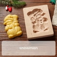 thumbnail image 3 of Carved Wooden Cookie Biscuit Mold, 3D Baking Mold, Embossing Craft Decorating Baking Tool, Suitable for Halloween Thanksgiving Christmas Kitchen DIY, 3 of 6
