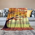 thumbnail image 2 of Fenyluxe Autumn Foliage Print Throw Blanket Lightweight for All Seasons Excellent Hand Feel Blanket for Bed Couch Car Kids Adults 3 Sizes Available 60x80in, 2 of 6