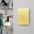 thumbnail image 2 of Smart Wi-Fi Wall Switch, 2.4 GHz Wireless Touch Switch, AC100–240 V, 300 W Per Circuit, Fits US Standard Wall Boxes, Tempered Glass Panel, 2 of 6