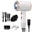 White, variant on Professional Ionic Hair Dryer, Powerful 1800W Fast Drying Low Noise Blow Dryer with Concentrator Nozzle Diffuser Attachments for Home Salon Travel,ALCI Safety Plug