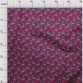 thumbnail image 3 of oneOone Polyester Spandex Pink Fabric Christmas Reindeer Lumberjack Craft Projects Decor Fabric Printed By The Yard 56 Inch Wide, 3 of 6