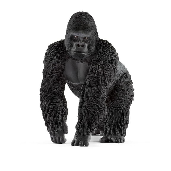 Schleich Wild Life - Realistic Male Gorilla Animal Figurine - Monkey Toy for Kids Ages 3 