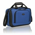thumbnail image 4 of U.S. Traveler Rio Rugged Fabric Expandable Carry-on Luggage, 2 Wheel Rolling Suitcase, Blue, Single, 4 of 5