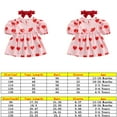 thumbnail image 7 of Toddler Baby Girls Valentine's Day Dress Ruffle Sleeve Love Heart Print Dress Casual Princess Sundress, 7 of 7