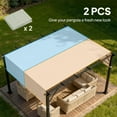 thumbnail image 4 of Outsunny 2 Pcs Auvent de Pergola 16 x 4 Pi, Protection UV, Auvent de Pergola, Gris, 4 of 10