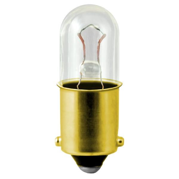 CEC Industries #47 Bulbs T-3.25 shape Box of 10 6.3 V 0.945 W BA9s Base 