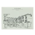 thumbnail image 1 of Italy Cutting Board, Vintage Verona Italy City of Romeo and Juliette Old Historic Buildings Image, Decorative Tempered Glass Cutting and Serving Board, in 3 Sizes, by Ambesonne, 1 of 2